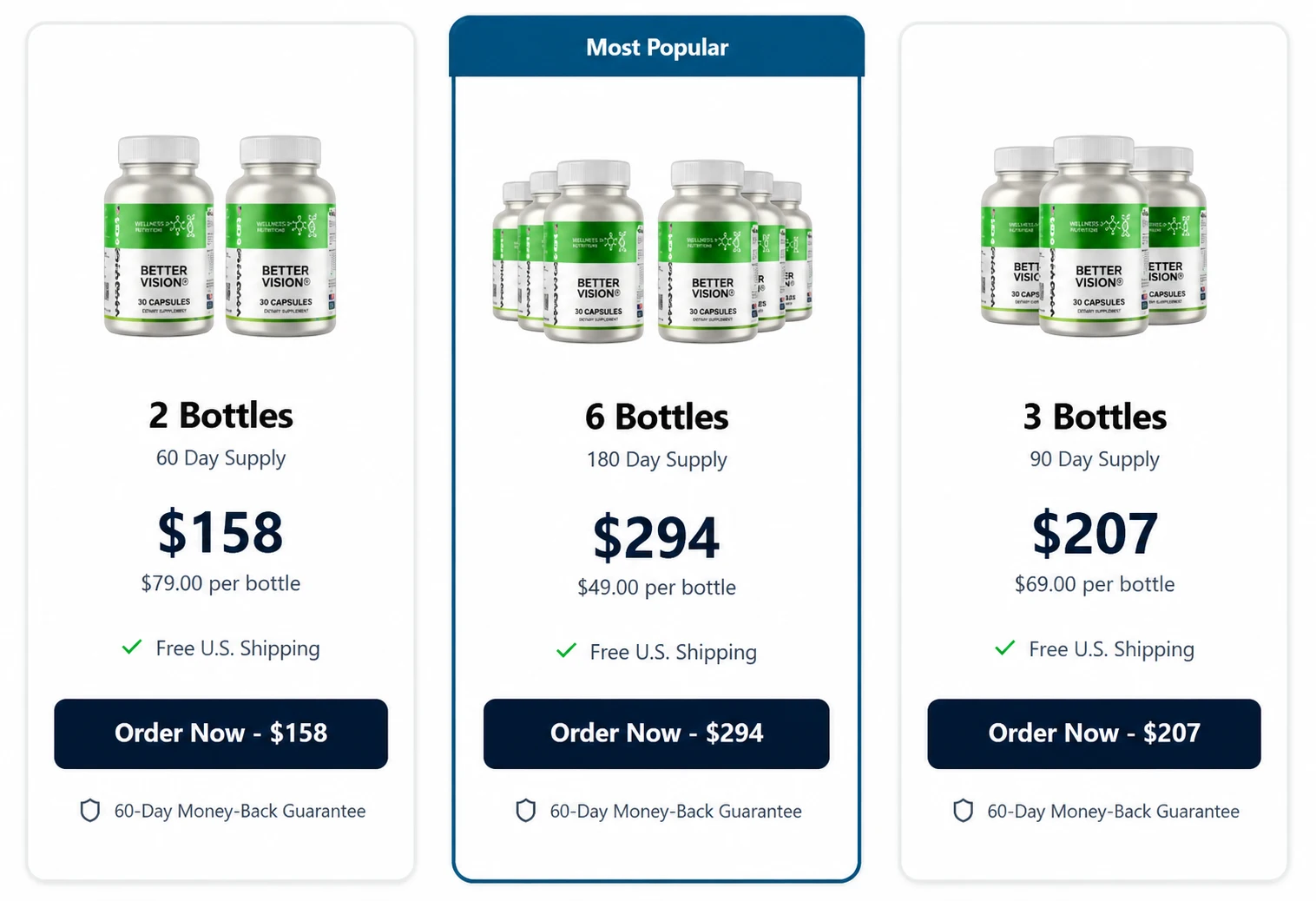 Better Vision official order page